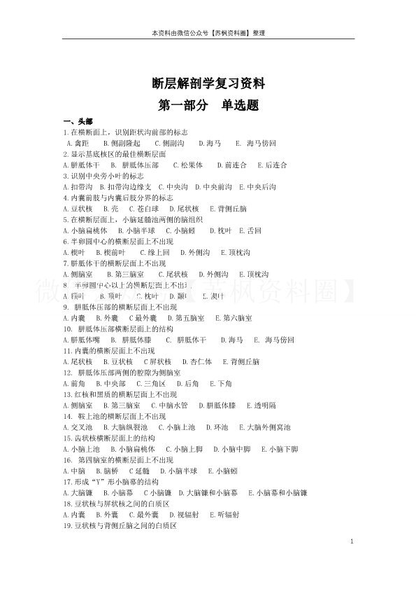 断层解剖学